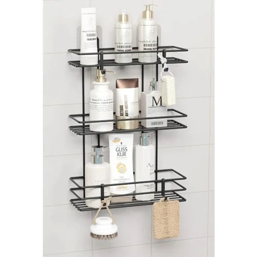 عکس نظم دهنده حمام ۳ طبقه زاپاتا Za1373 مشکی