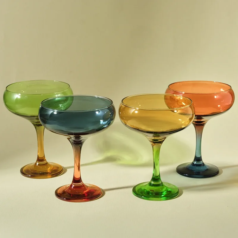 عکس ست بستنی خوری ۴ عددی کاراجا ماری رنگی