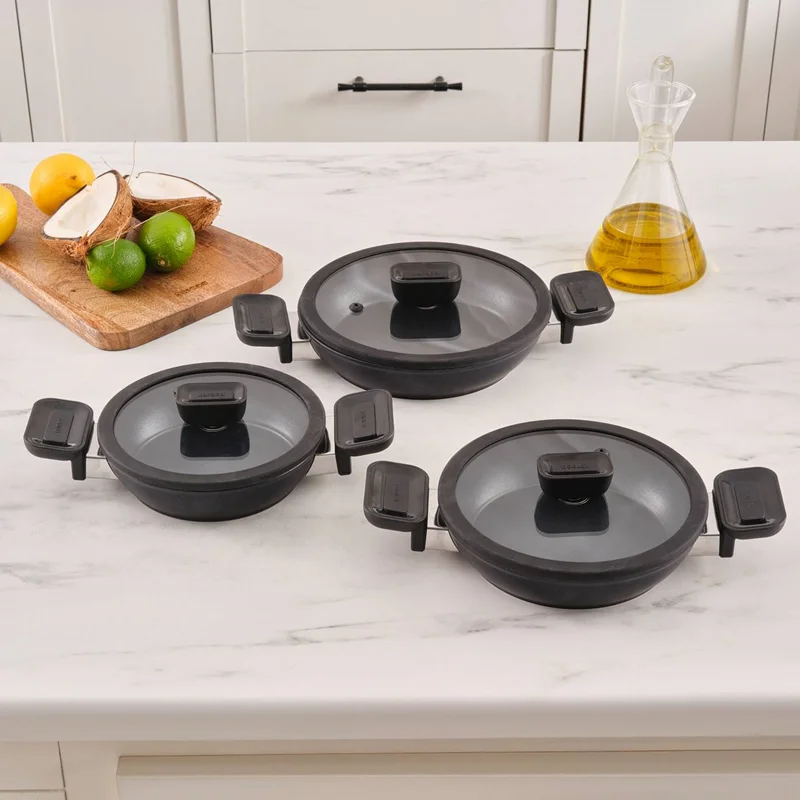 عکس ست ماهیتابه 3 عددی بیودایموند کاراجا پرستیژ مشکی