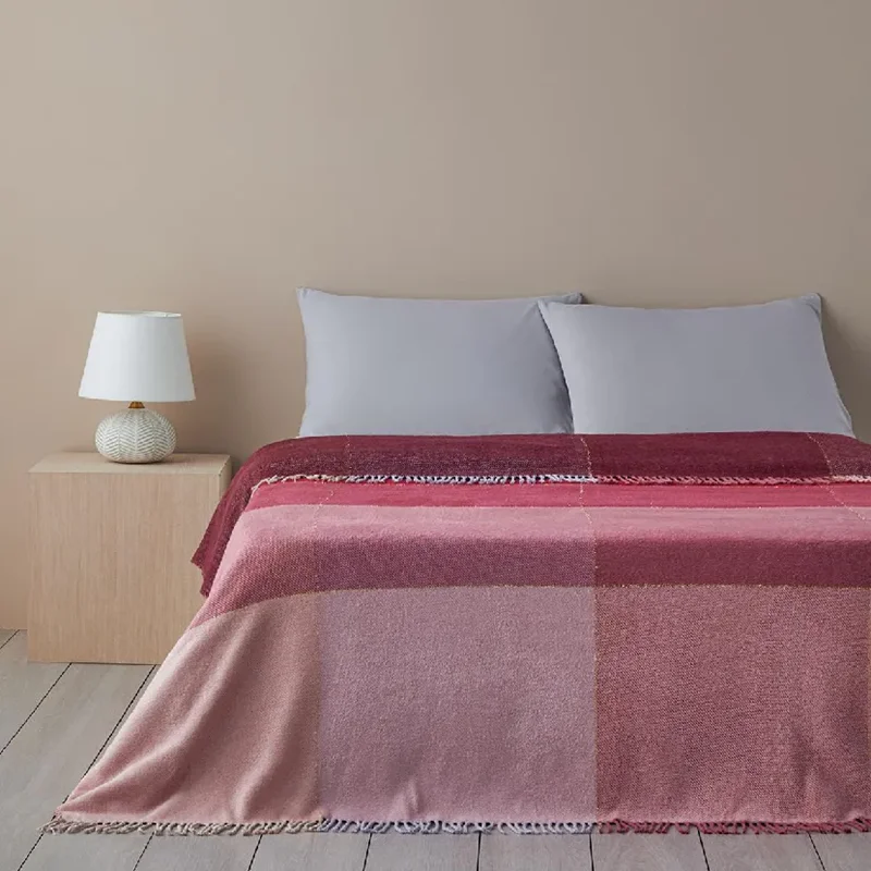 عکس پتو دو نفره پنبه انگلیش هوم ویوا صورتی