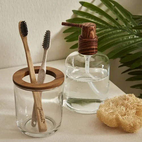 ست سرویس بهداشتی 2 پارچه کاراجاهوم چوبی