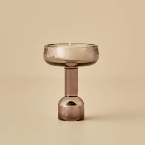 عکس جا شمعی دوطرفه بلامزون میگل 7×7×10 سانتی بنفش