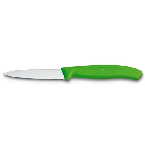 چاقو پوست کن دندانه دار ویکتورینوکس 8 سانتی سبز
