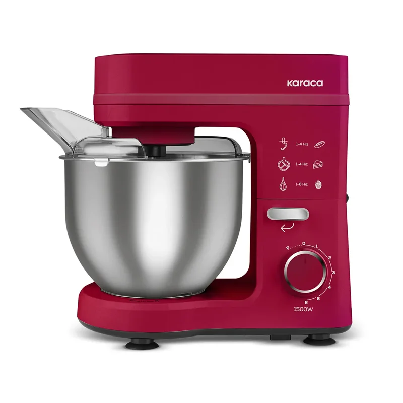 عکس همزن کاسه دار کاراجا مستروچف قرمز آلبالویی 1500 وات