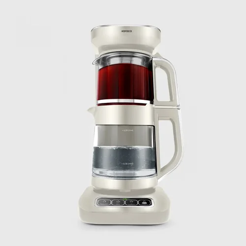 عکس چایساز و قهوه ساز سخنگو کاراجا Caysever Robotea Pro 4 in 1 کرم روشن