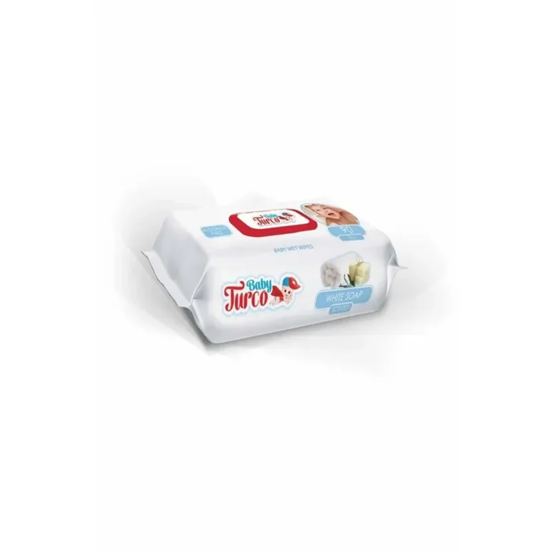 عکس دستمال مرطوب کودک بچه ترک صابون سفید معطر 24 بسته ۹۰ عددی
