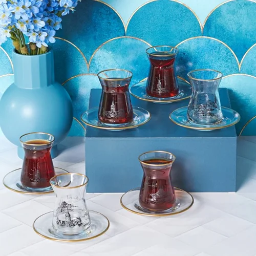 چای خوری 12 پارچه امسان Istanbul Desen