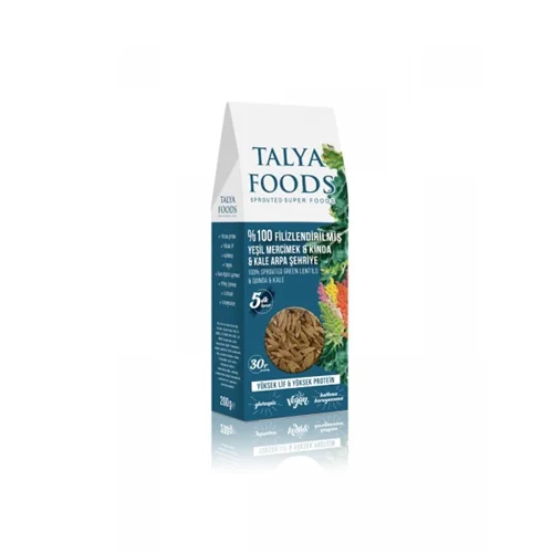 ورمیشل عدس سبز و کینوا و برگ کلم پیچ Talya Foods مقدار 200 گرم