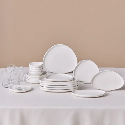 سرویس صبحانه خوری 26 پارچه 6 نفره کاراجا میراندا سفید
