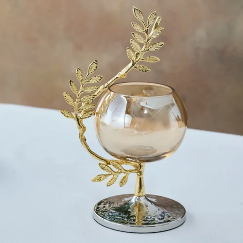 جاشمعی شیشه ای کاراجاهوم کارمنتا 24×9×13 سانتی