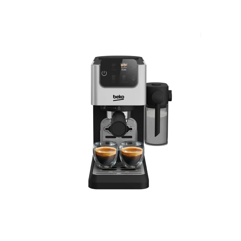 عکس اسپرسوساز نیمه اتوماتیک با مخزن شیر بکو CEP 5304 نقره ای