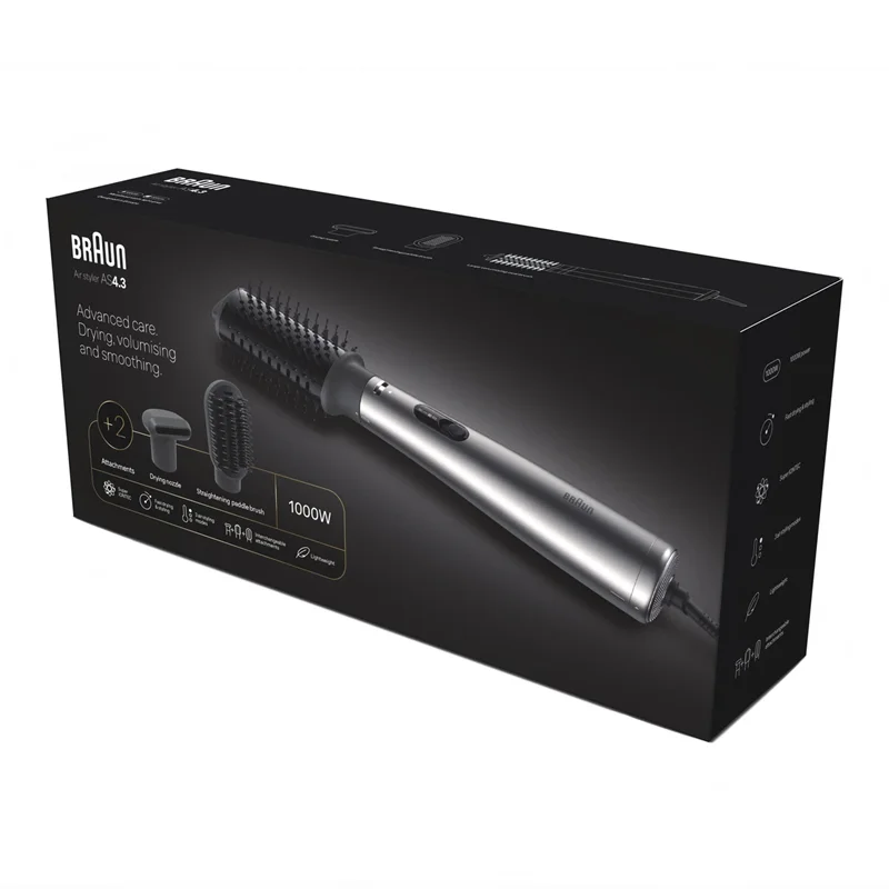 جعبه سشوار و حالت دهنده مو براون BRAS430E 4.3 IONTEC نقره ای