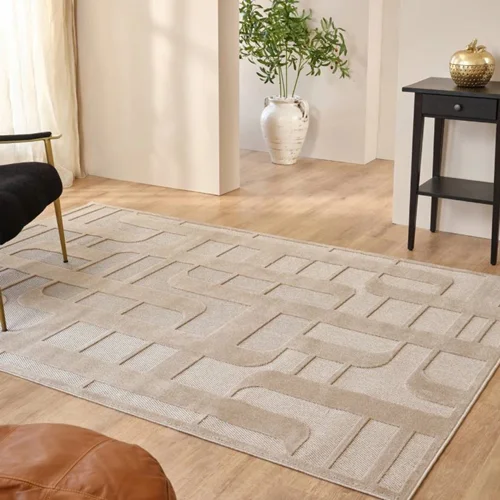 فرش کاشمیر تورا اسکاندیناوی 230×160 سانتی بژ